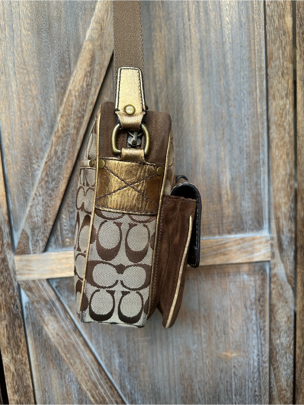 Coach Vintage Special Edition 2004 Legacy Leather & Suede  Crossbody Bag - Picture 5 of 16